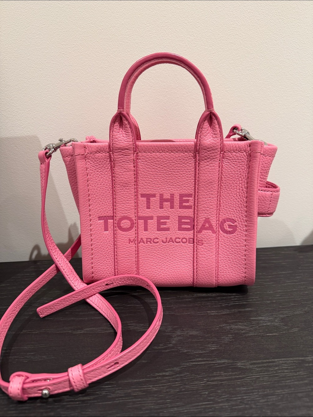 Marc Jacobs Pink The Tote Bag Mini Leather Crossbody